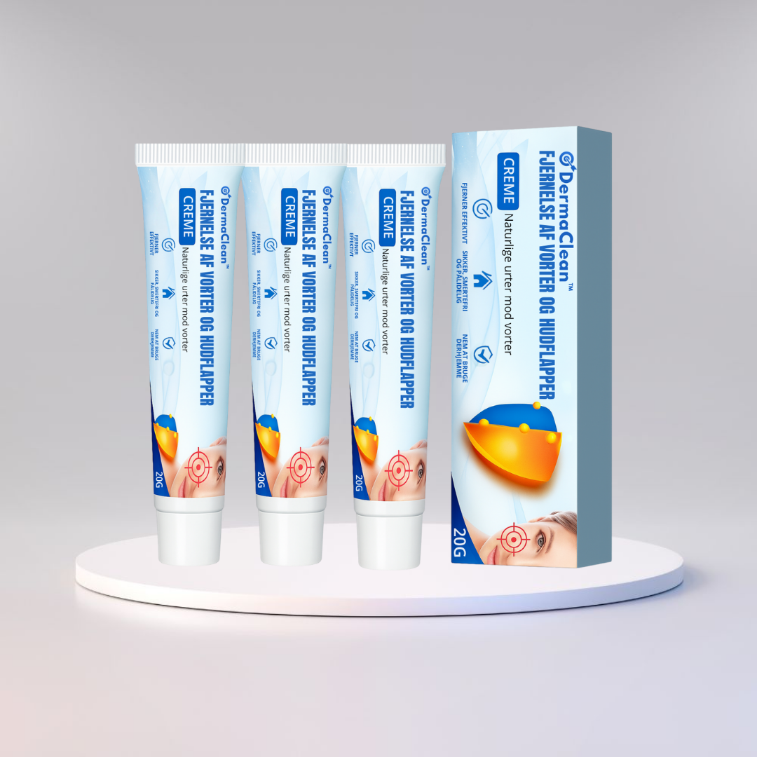 DermaClean™ | Fjerner 95 % af hudflapper og vorter på kun 3 dage